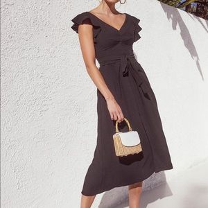 Euphoria Ruffle Sleeve Dress - ASTR